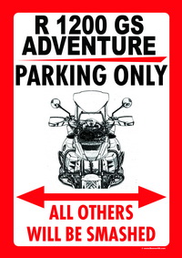 R 1200 GS ADVENTURE PARKING ONLY